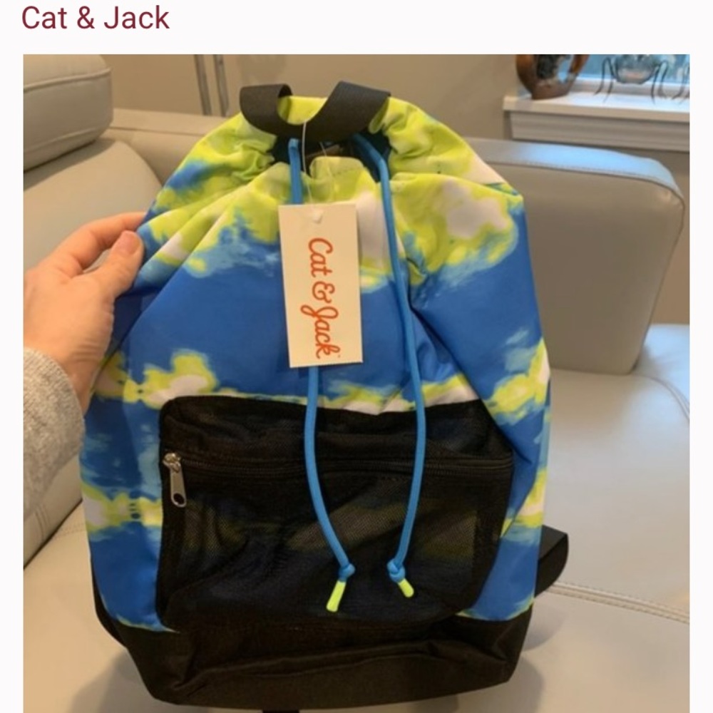 ✨Cat & Jack (NWT) Drawstring Top Bag Backpack✨